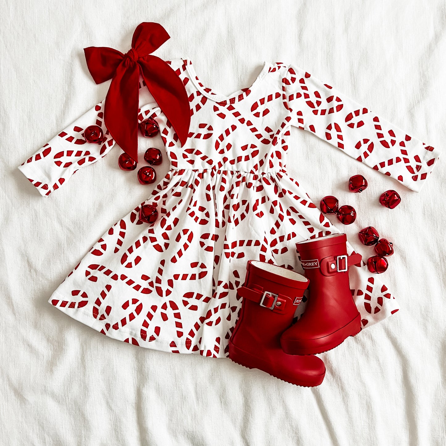 candy cane lane twirl dress