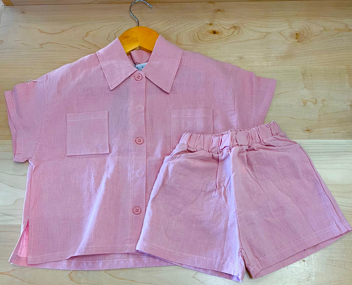 Pink Linen Set