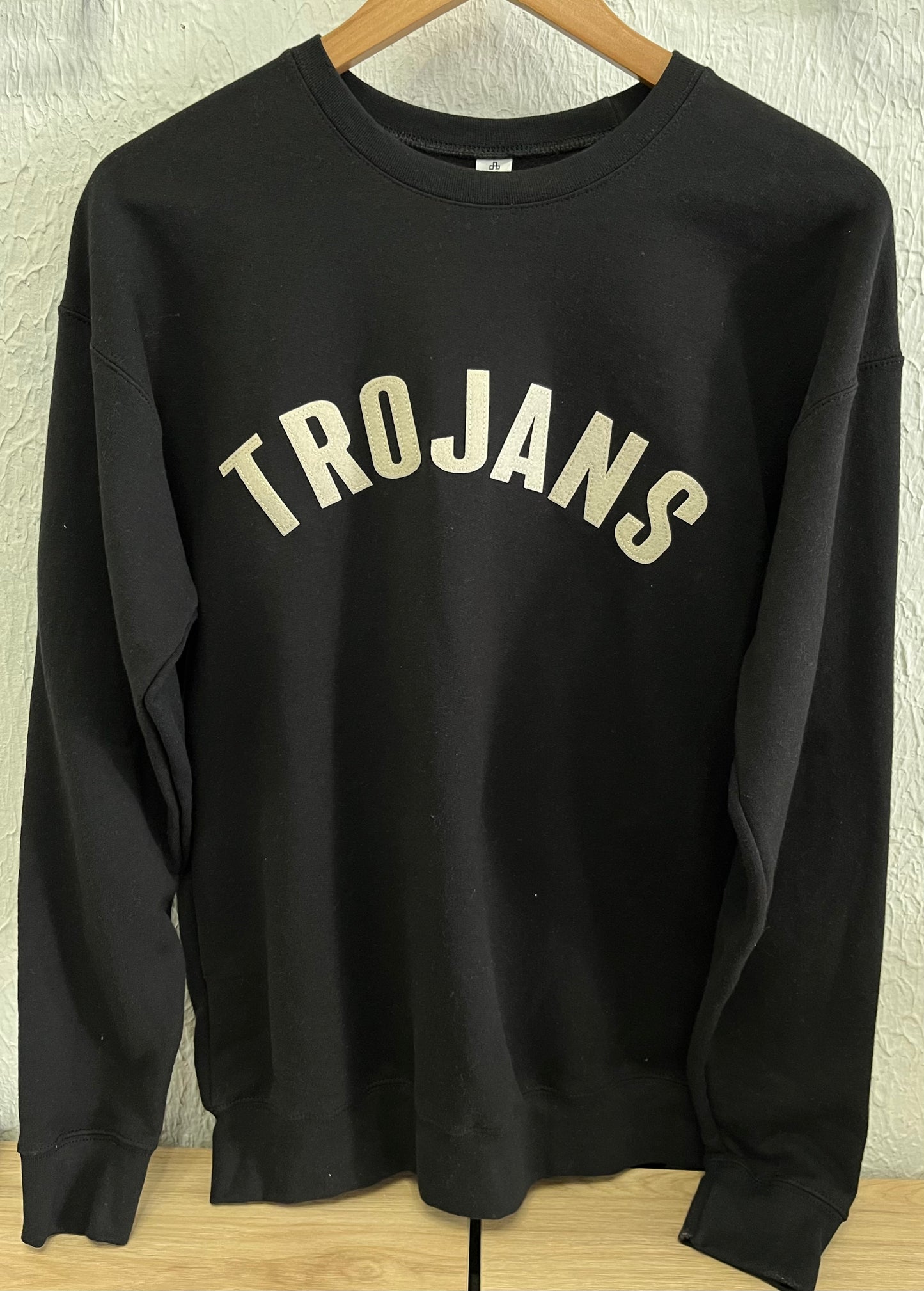 TROJANS felt patch sweatshirt