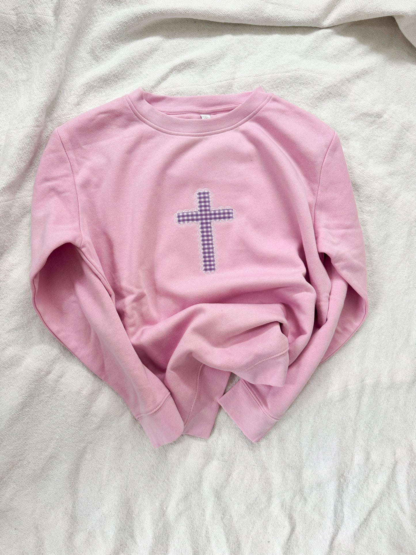 cross pink sweatshirt