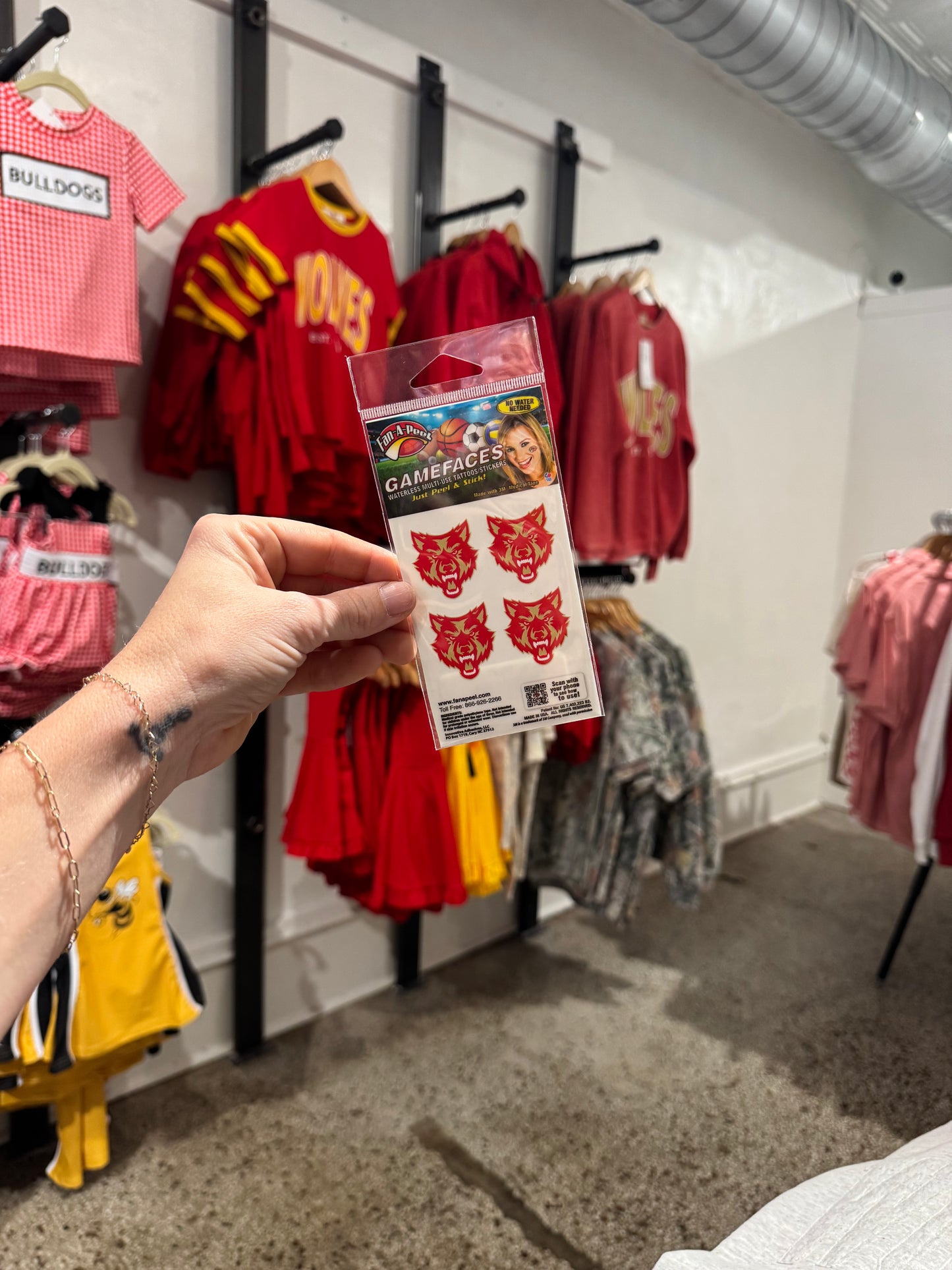 ROME CITY WOLVES Face Stickers