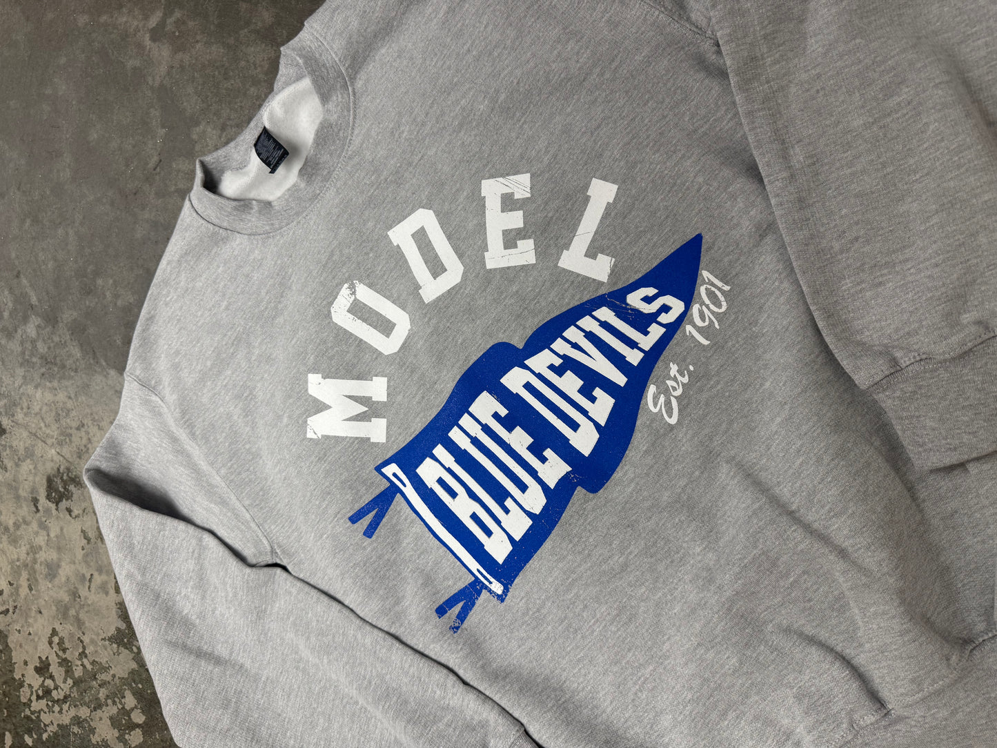 MODEL PENNANT FLAG CREWNECK