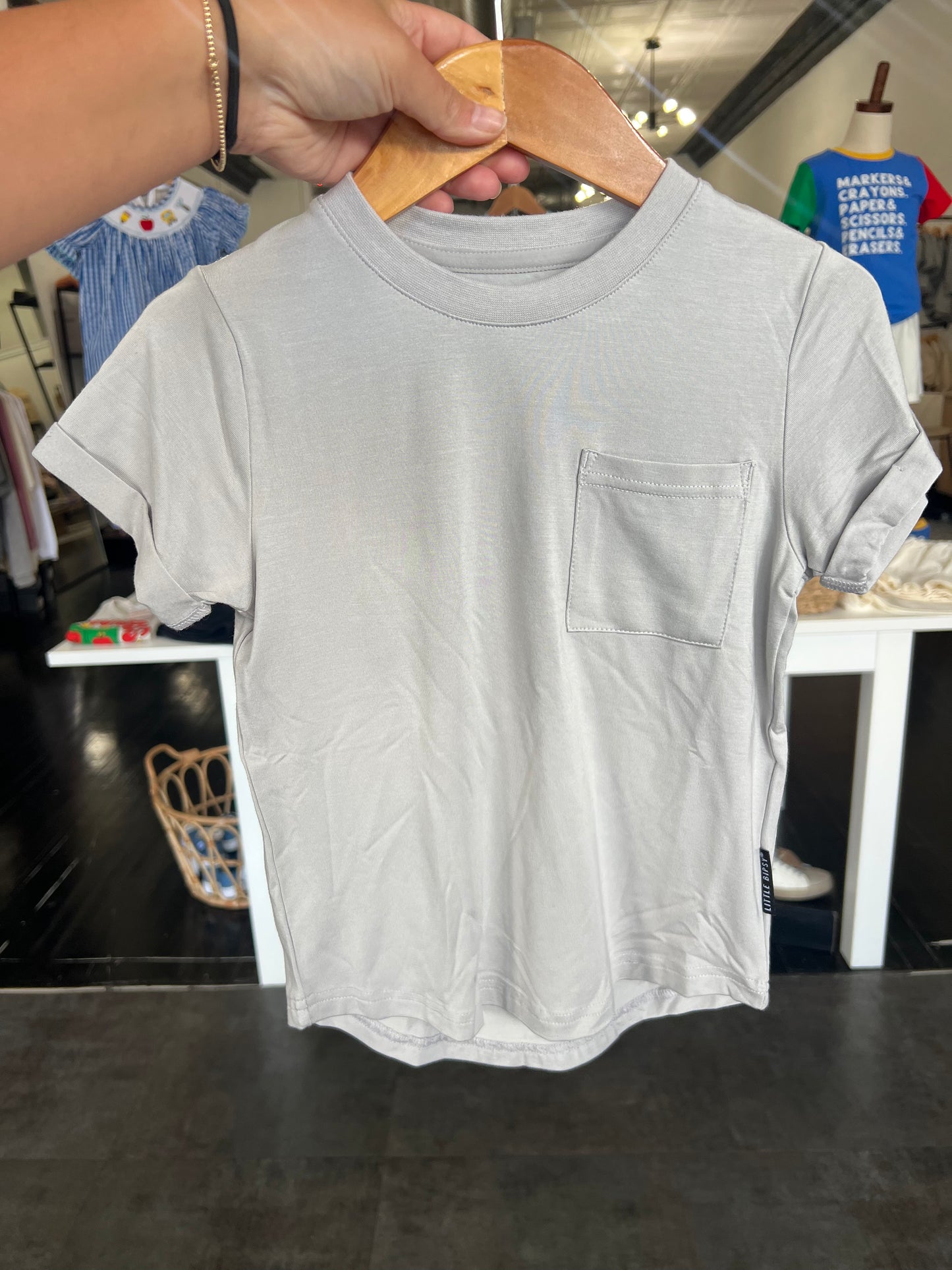 Light Grey Little Bipsy Tee