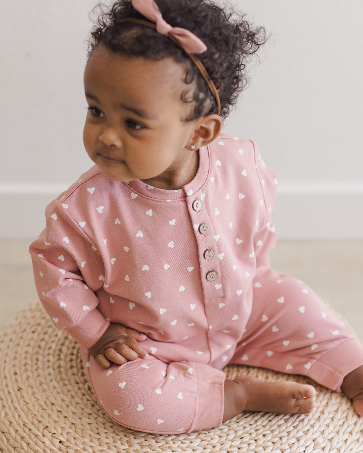 RELAXED JUMPSUIT || LIPSTICK HEARTS
