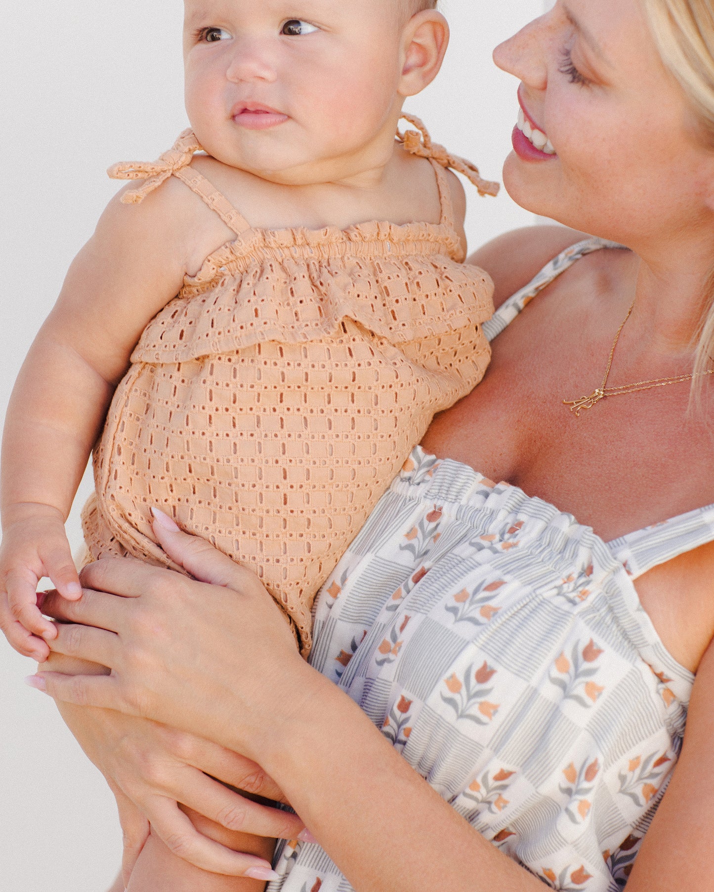 RUFFLE ROMPER || GRAPEFRUIT