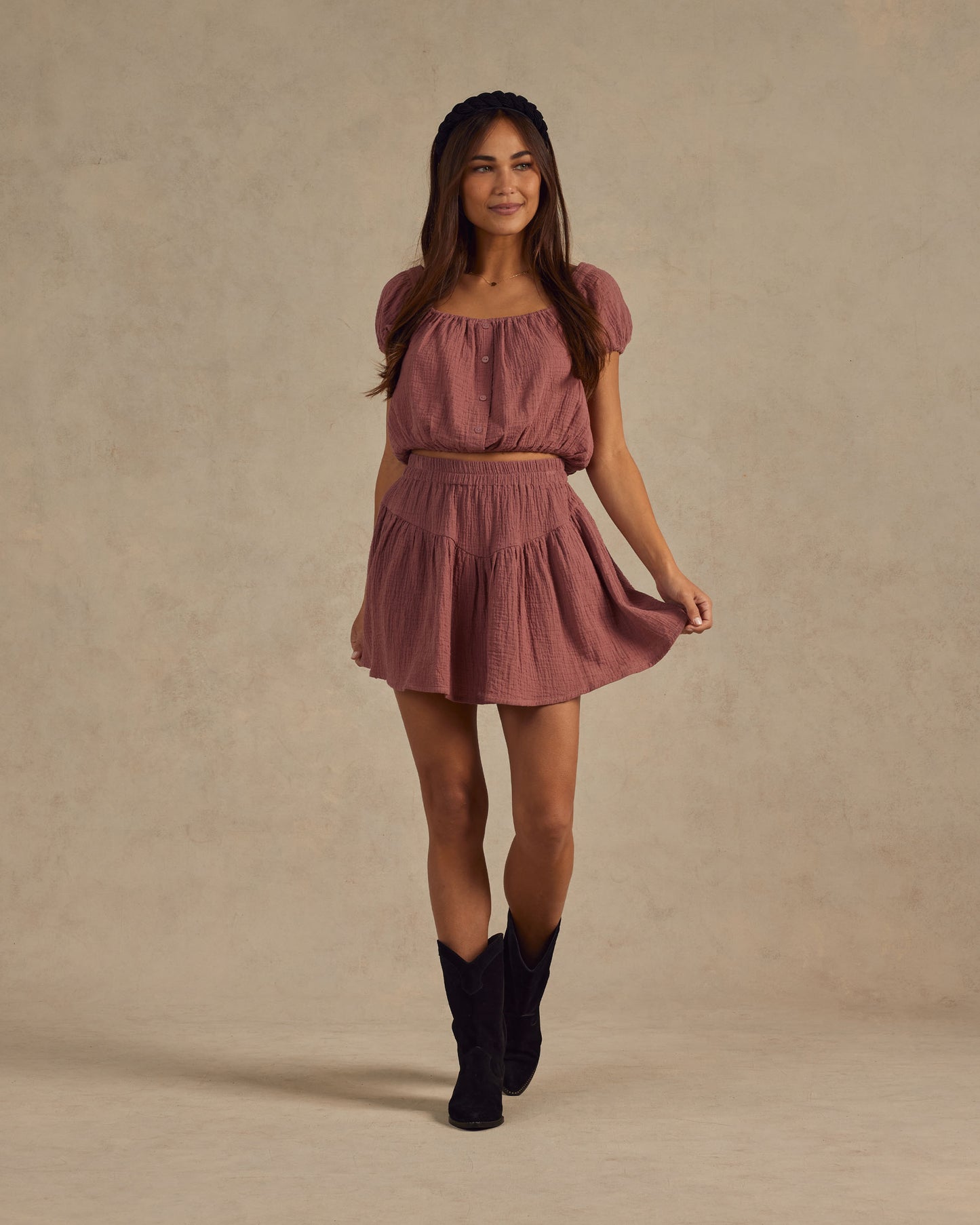 SPARROW SKIRT || RASPBERRY
