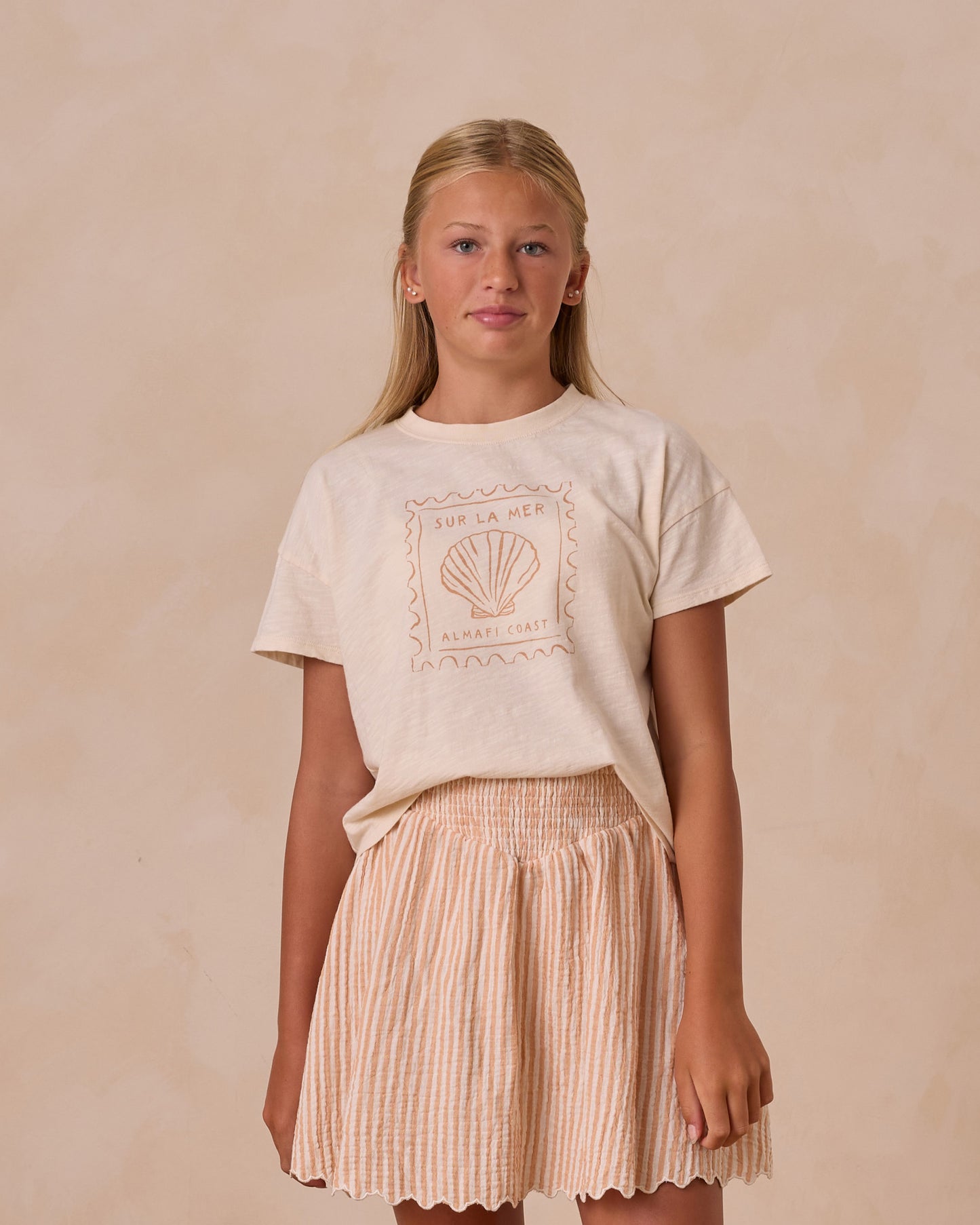 BOXY TEE || SEASHELL