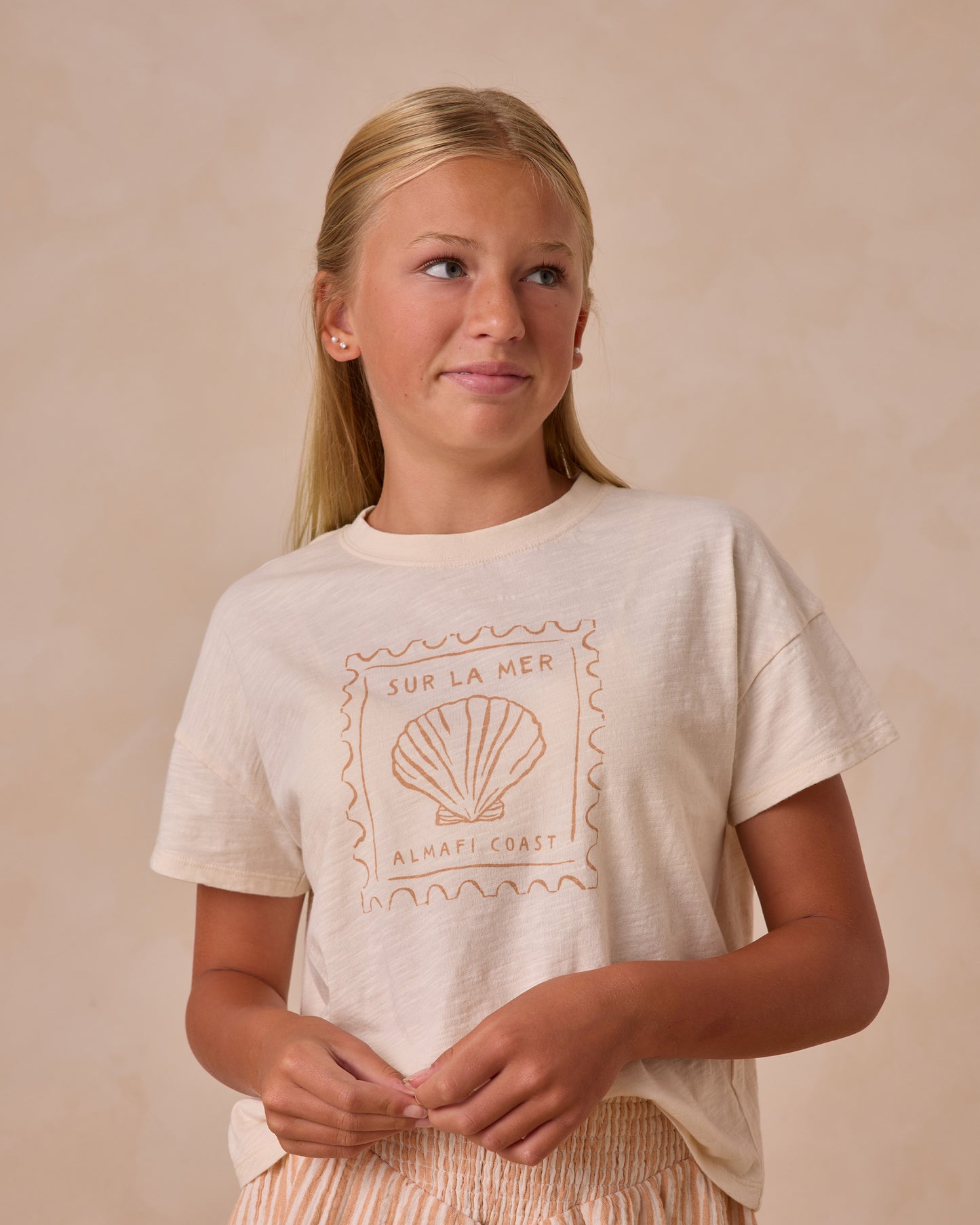 BOXY TEE || SEASHELL