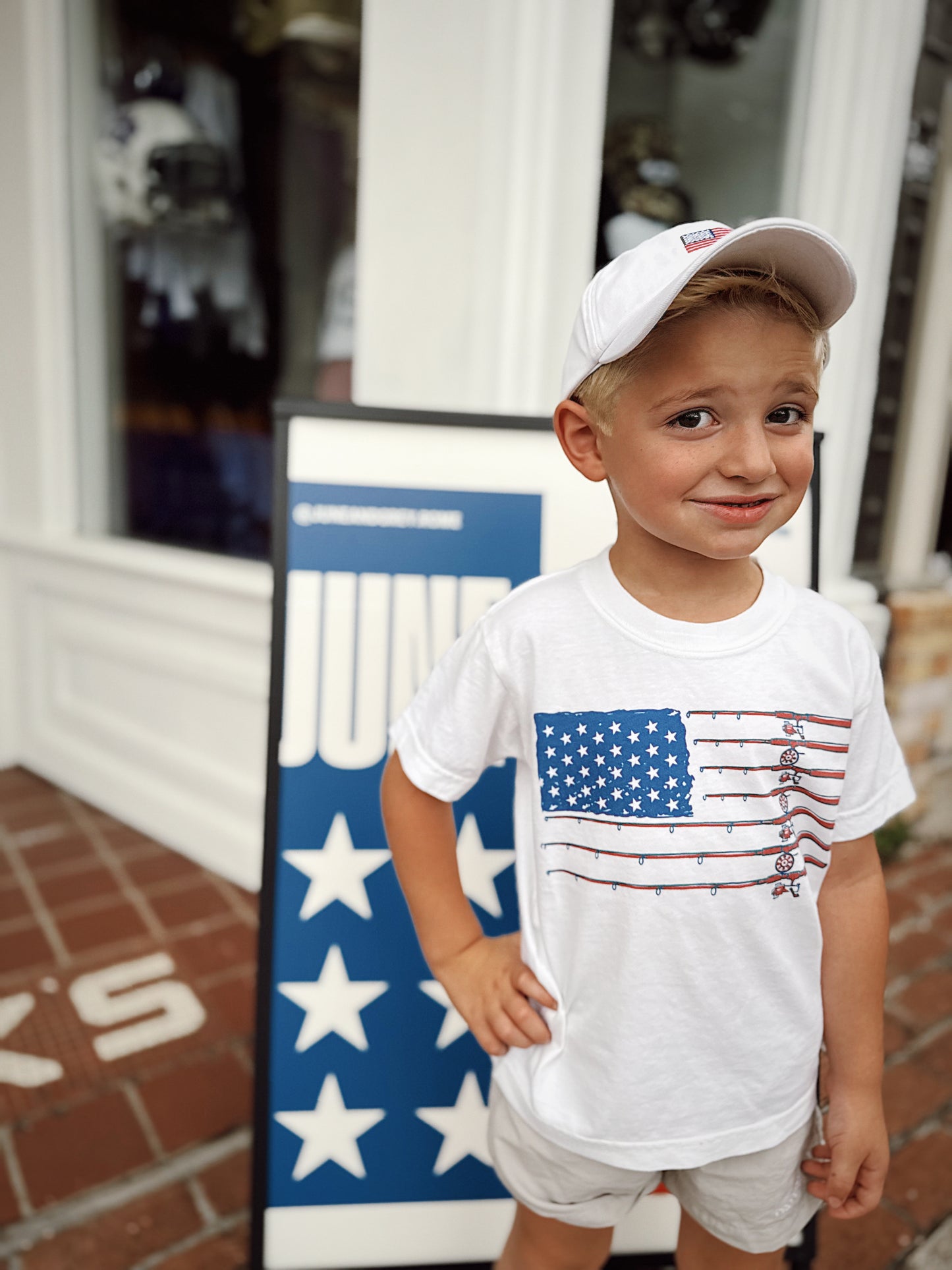 USA fishing tee