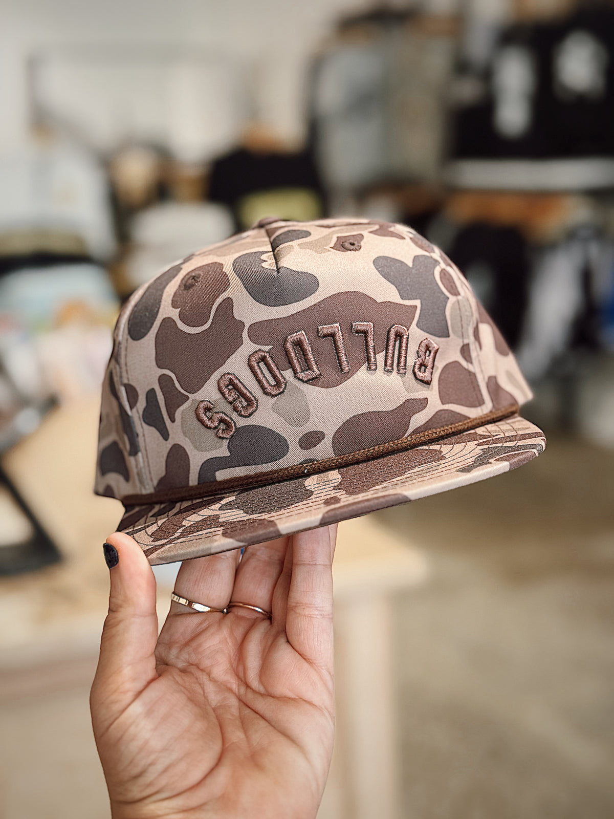 BULLDOGS upside down camo