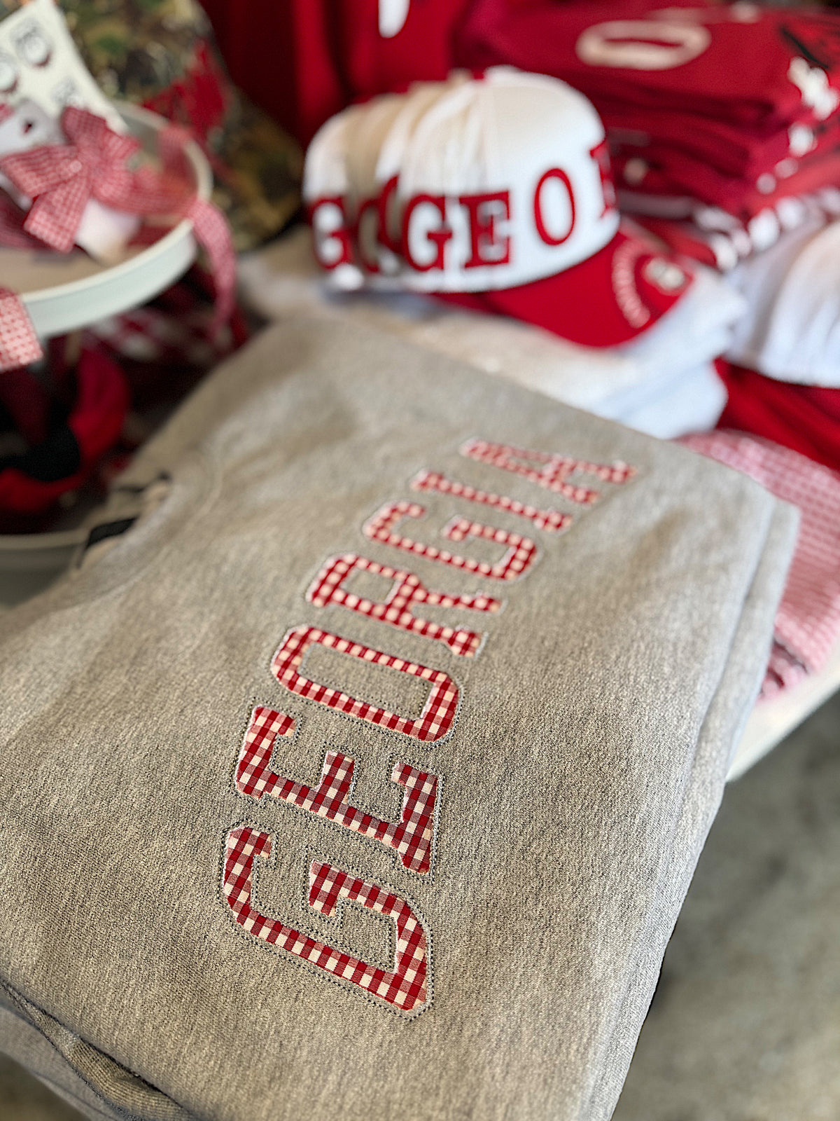 Georgia Gingham Sweatshirt