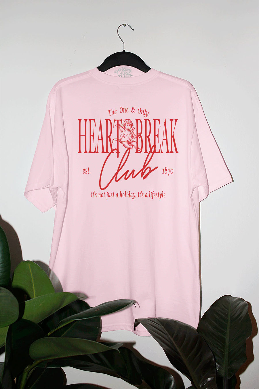 Heart Beak Club Oversized TShirt | Valentines Day
