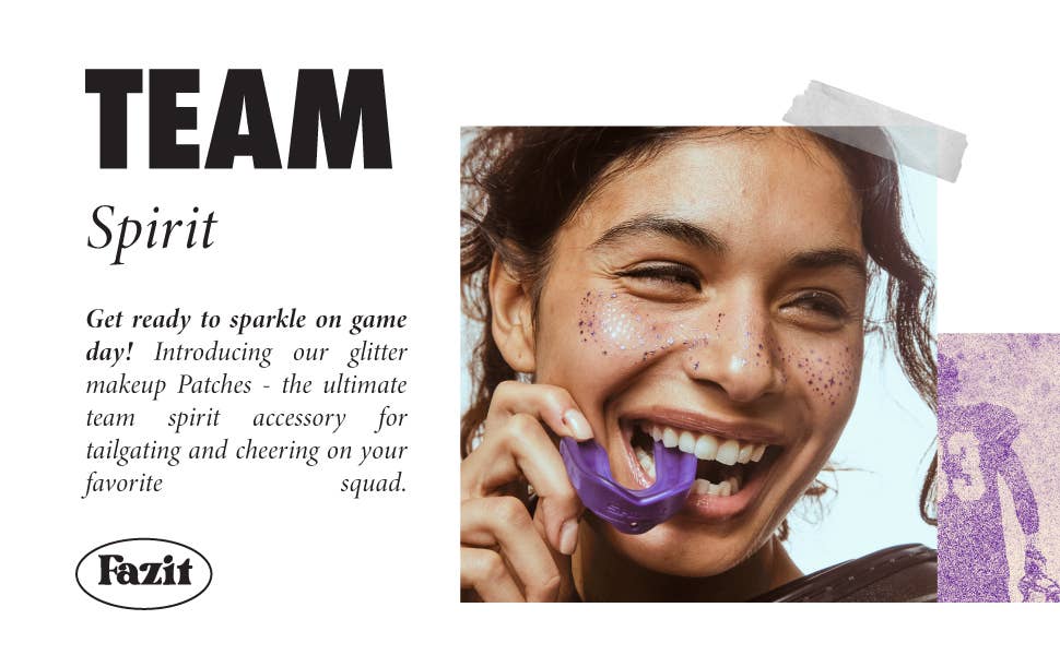 Purple Spirit Speckles Makeup Patches - Team Spirit Collection