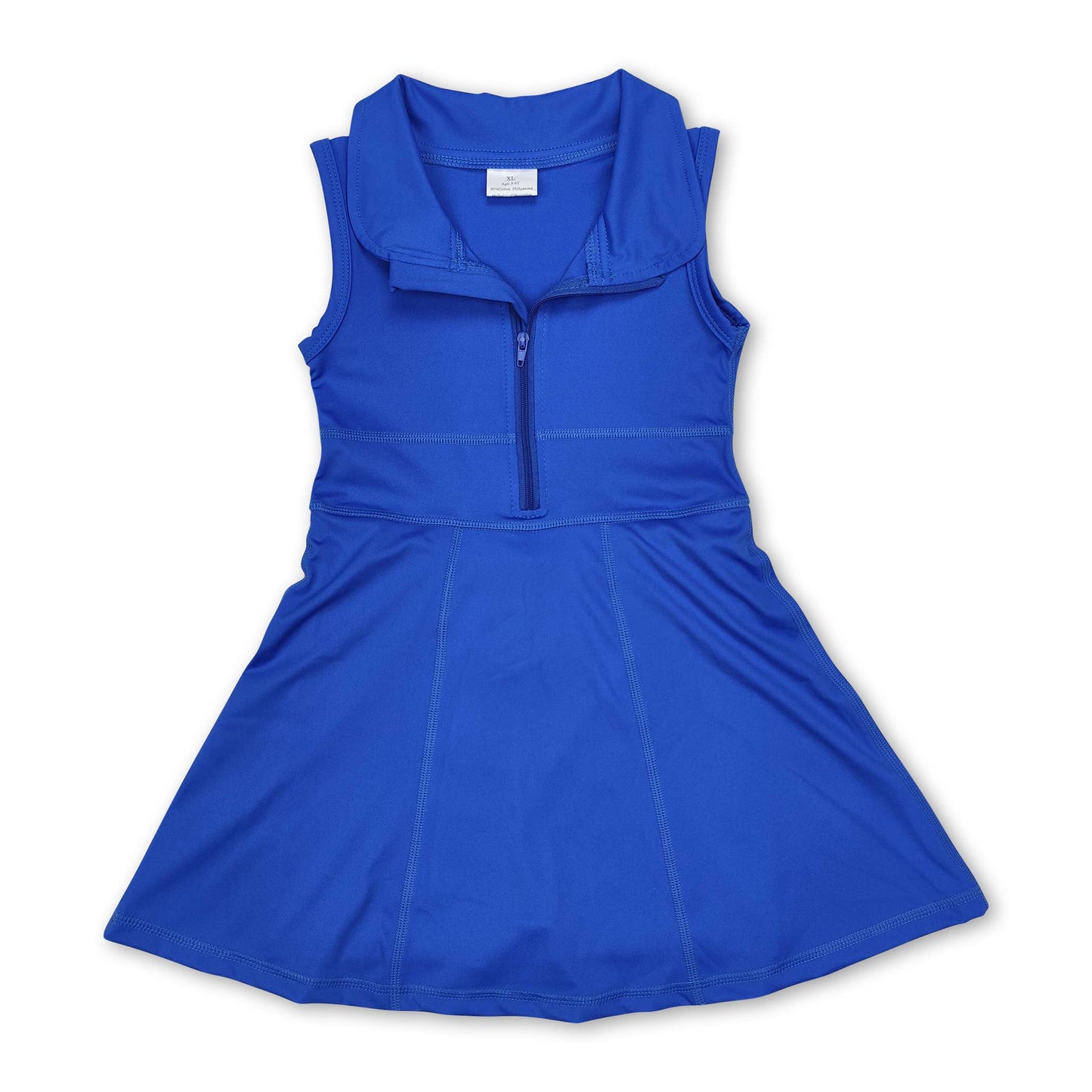 Bremen sleeveless zipper athletic dress with shorts