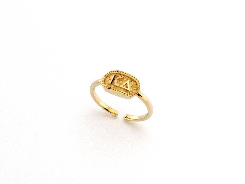 Kappa Delta Athena Oval Ring - Adjustable