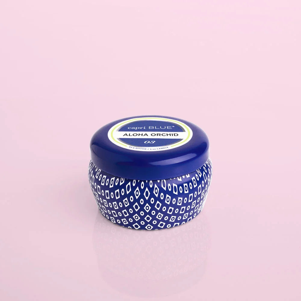 Aloha Orchid Signature Blue Mini Tin Candle