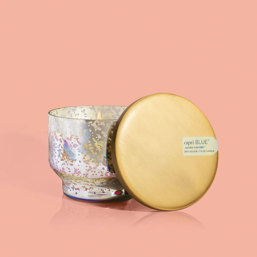 Aloha Orchid Mercury Iridescent Candle Jar