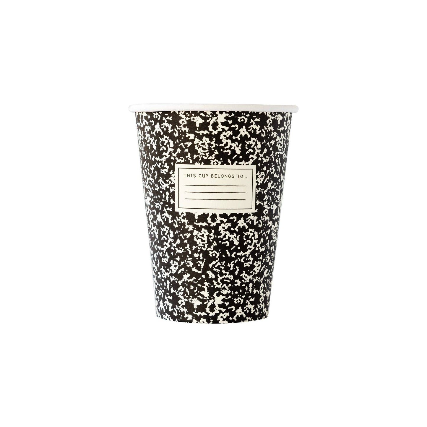 BTS911 - Back To School Composition Paper Cups