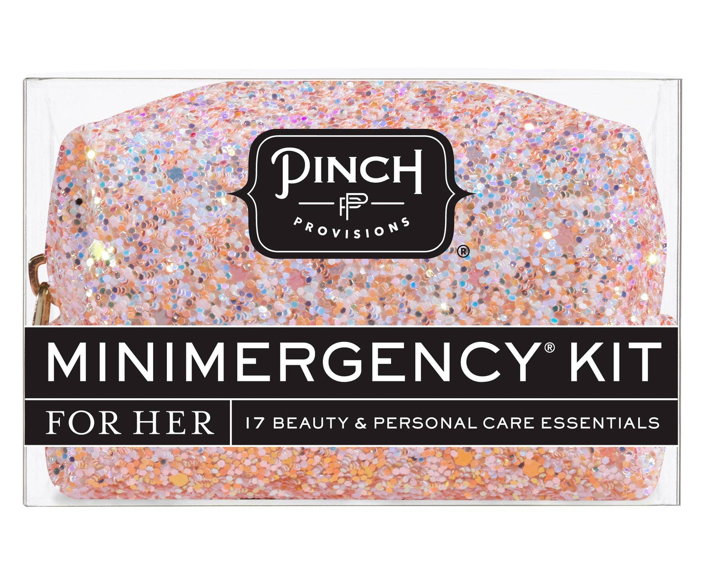 Rosé Glitter Minimergency Kit