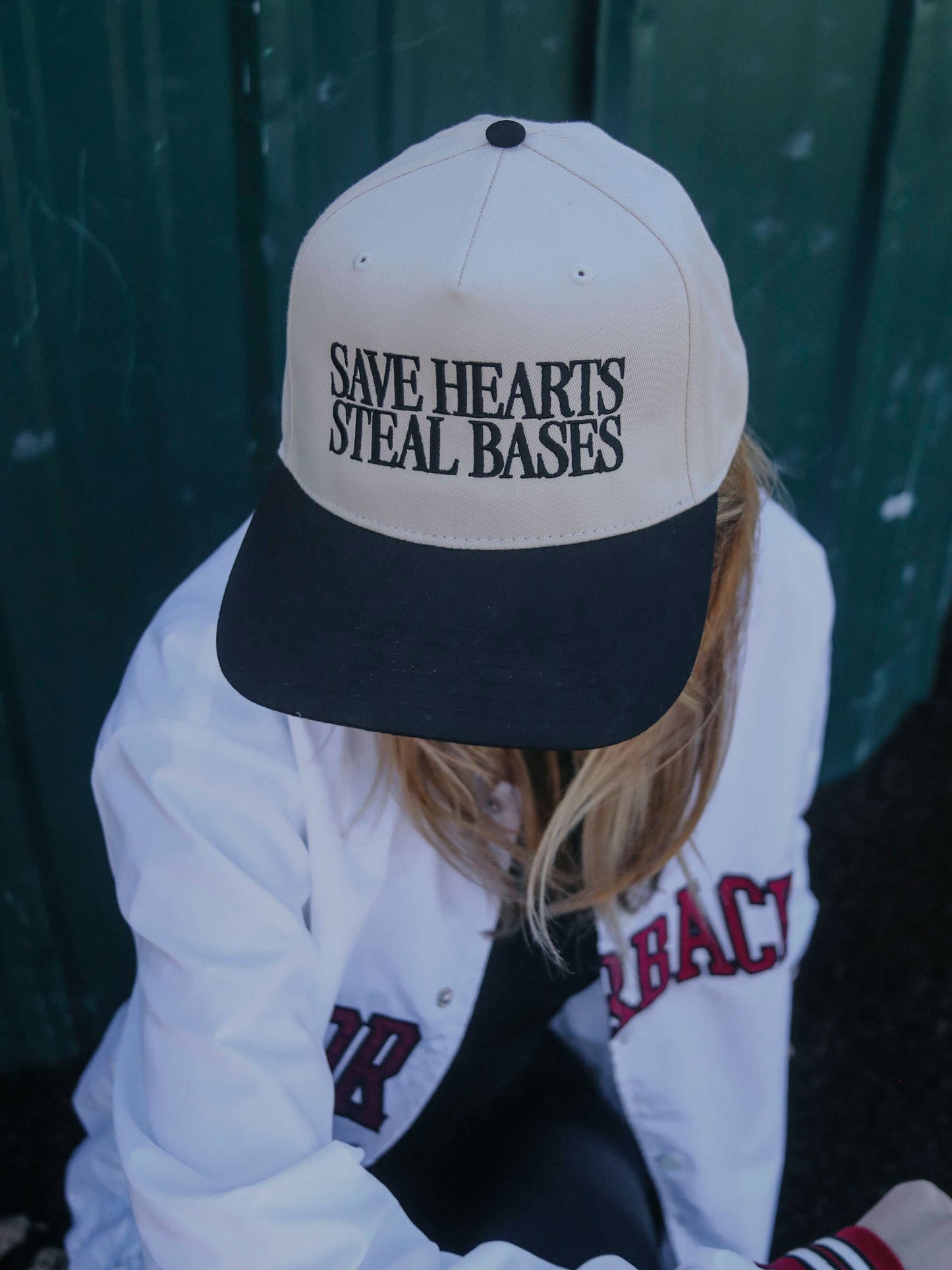 Save Hearts Steal Bases Two Tone Trucker Hat