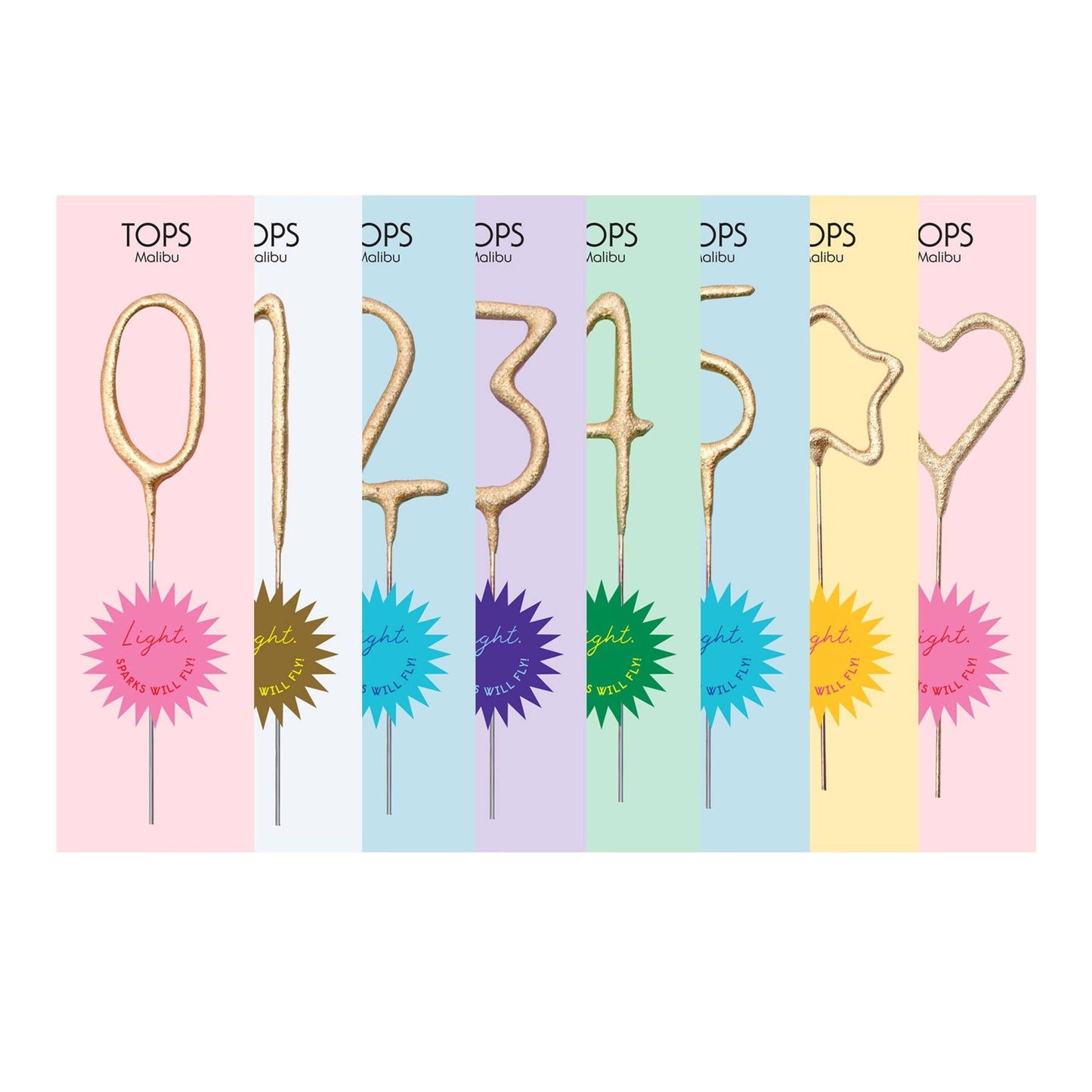 Refill - Mini Gold Number Sparkler 4"