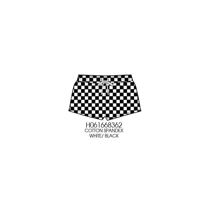 All over print Checkered short