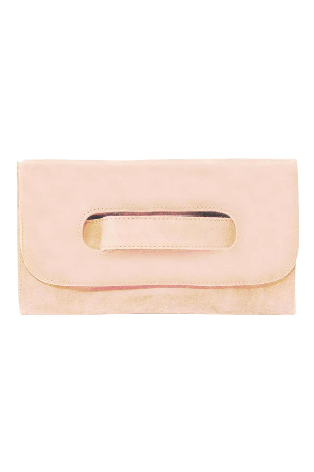 ABLE Mare Handle Clutch Pale Blush