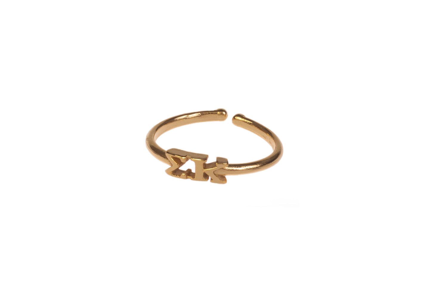 Sigma Kappa Greek Letter Ring - Adjustable