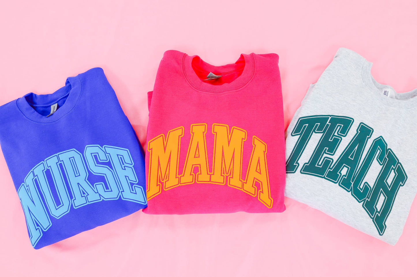 Varsity Puff Crewneck TEACH