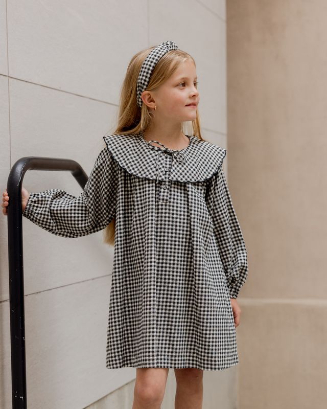 MINI DRESS || BLACK GINGHAM