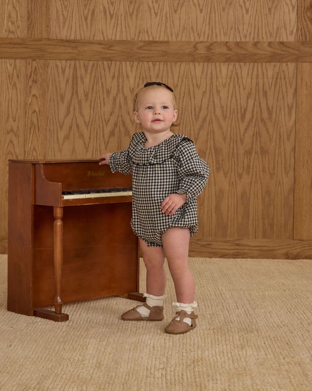 COLETTE ROMPER || BLACK GINGHAM