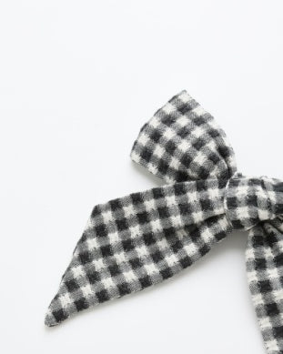 BOW || BLACK GINGHAM