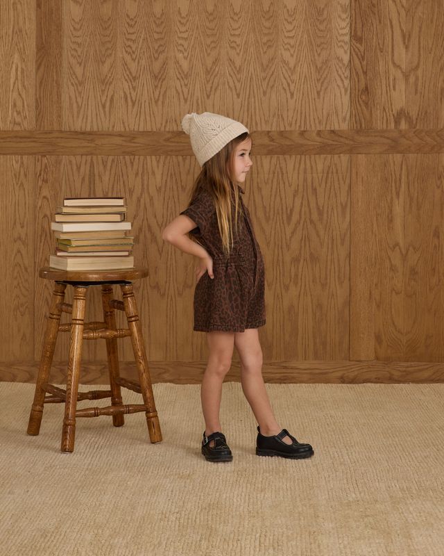 UTILITY ROMPER || LEOPARD