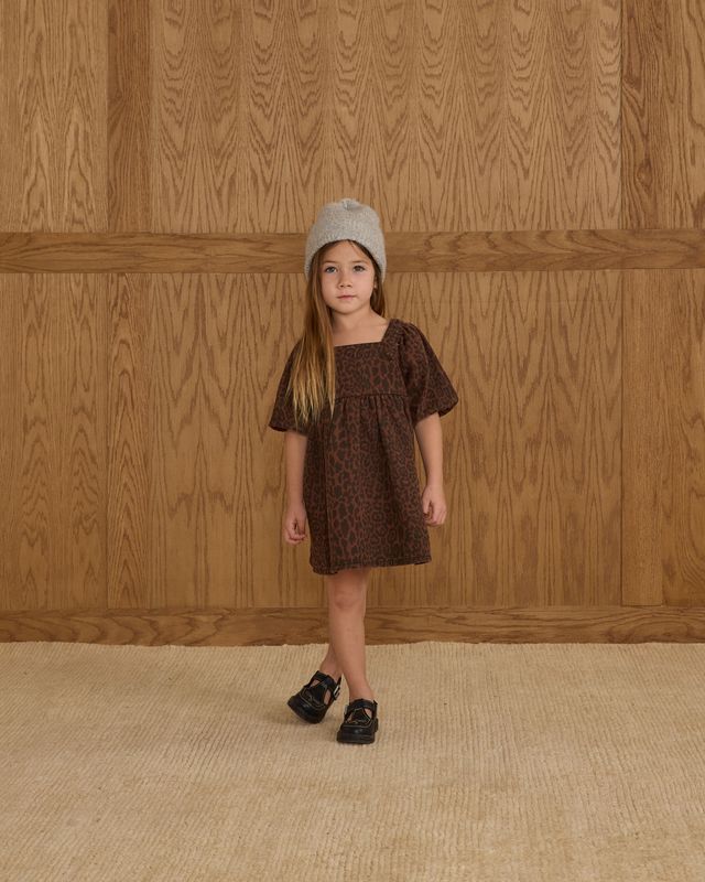 GRETTA BABYDOLL DRESS || LEOPARD