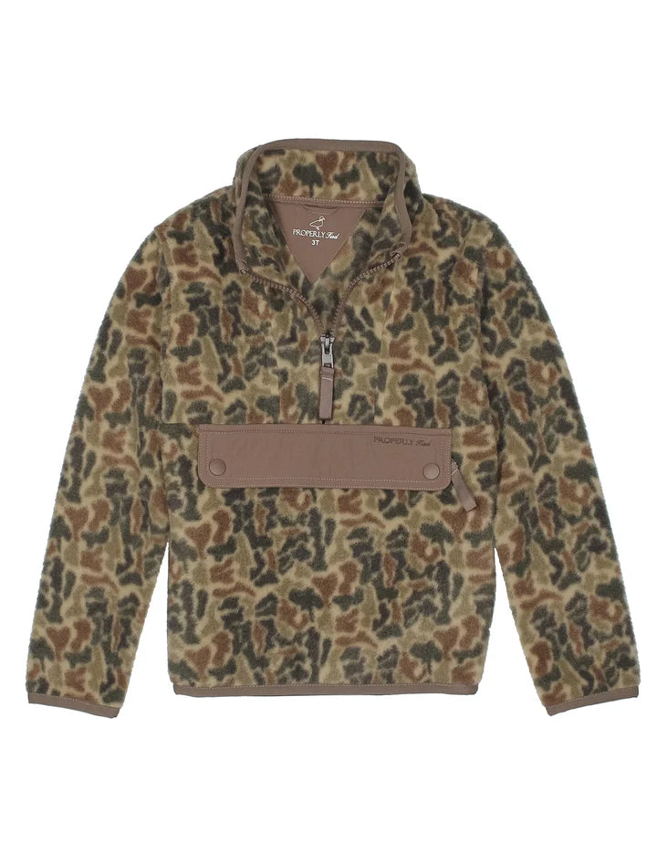 Boys Wallaby Pullover Vintage Camo