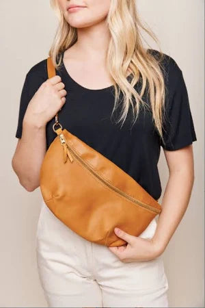 ABLE Berkeley Belt Bag Cognac