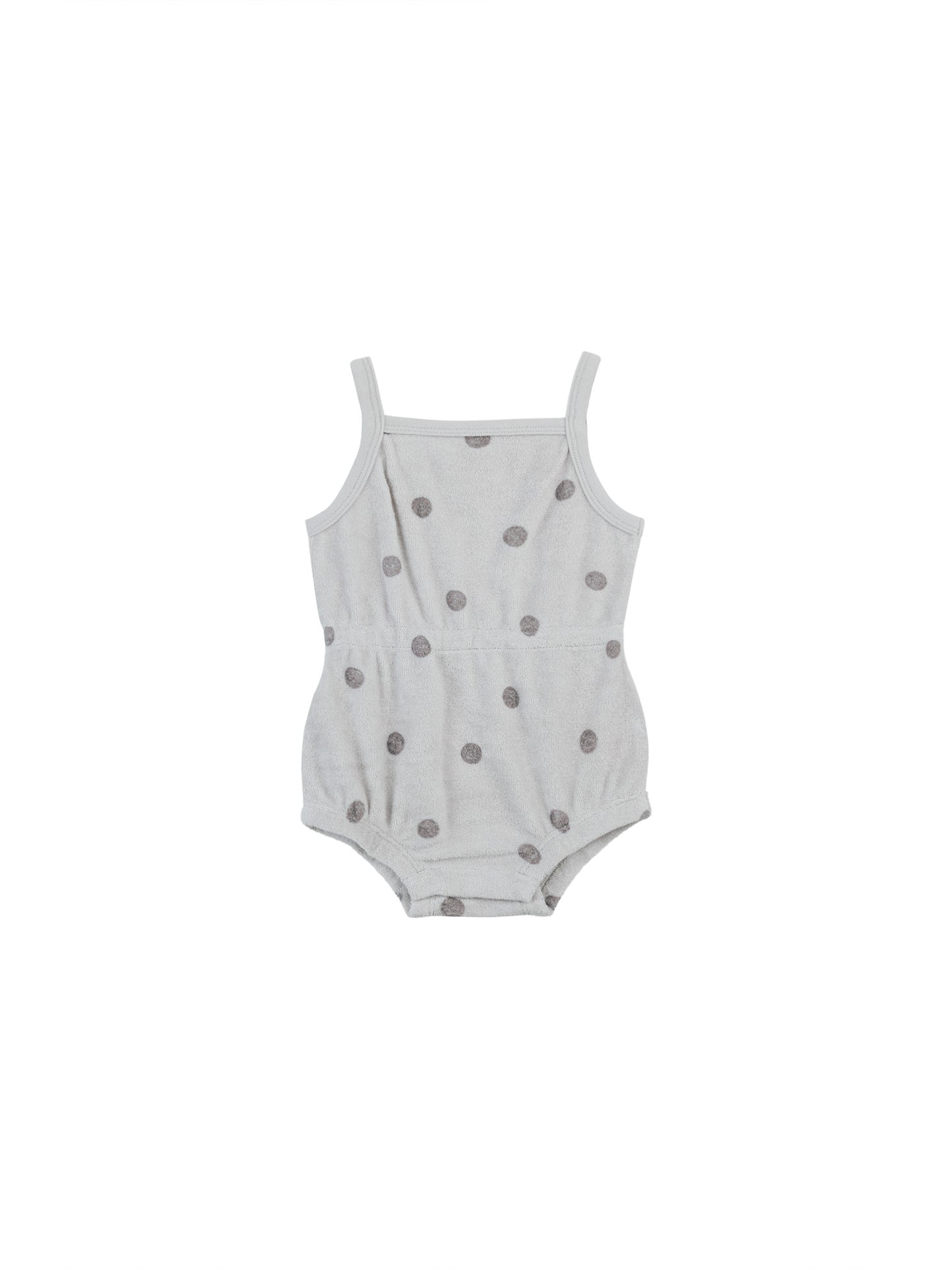 TERRY CINCH ROMPER || POLKA DOT