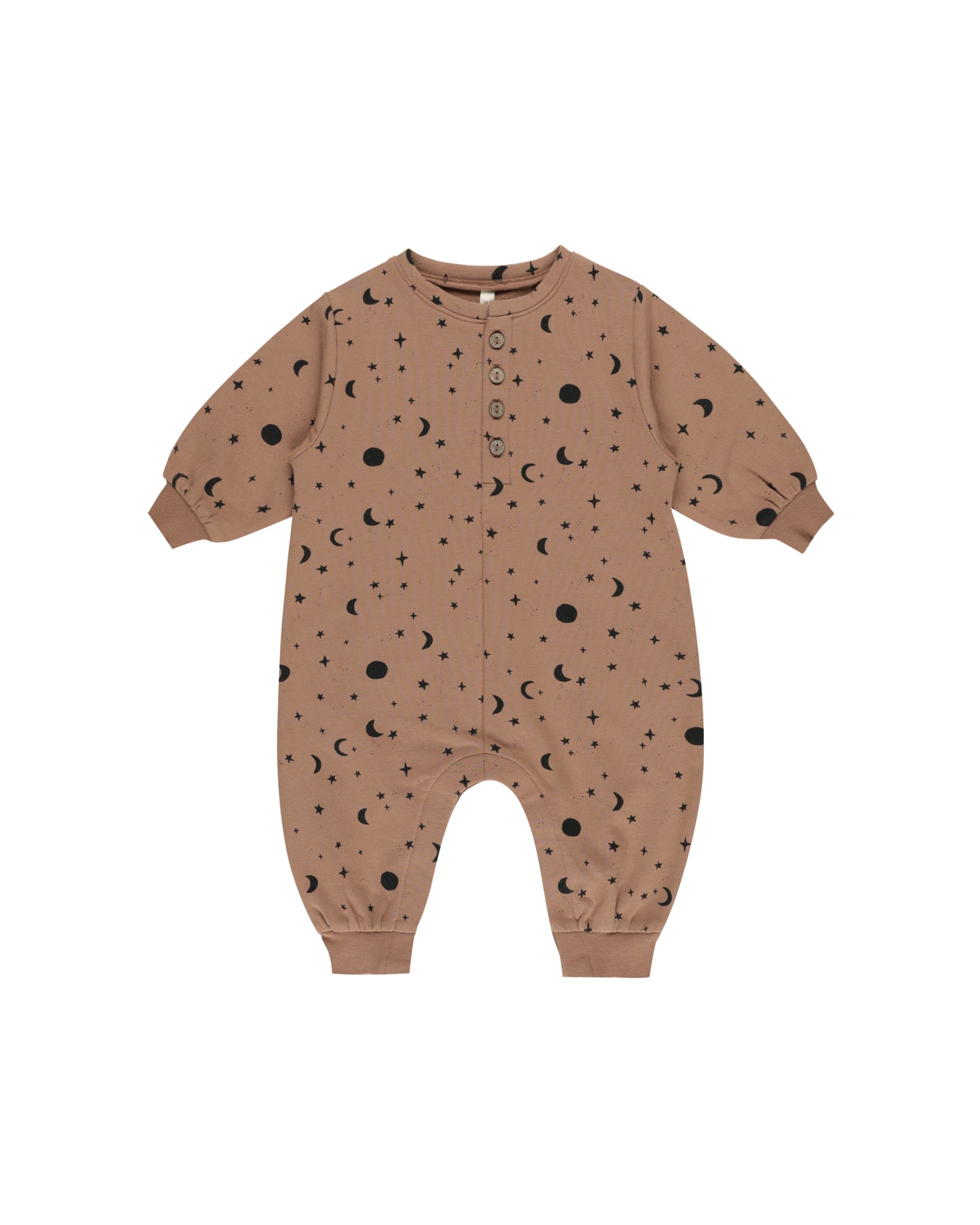RELAXED FLEECE JUMPSUIT || NIGHT SKY