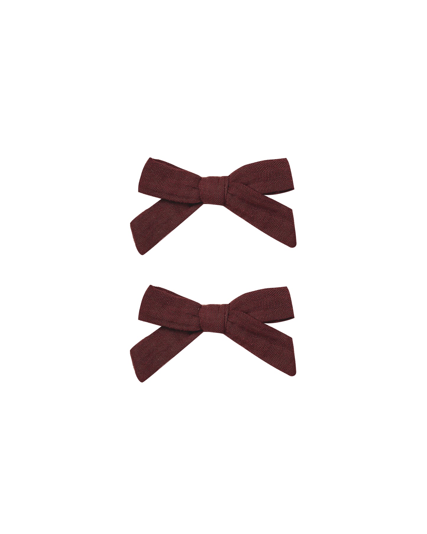 BOWS, SET OF 2 || BURGUNDY