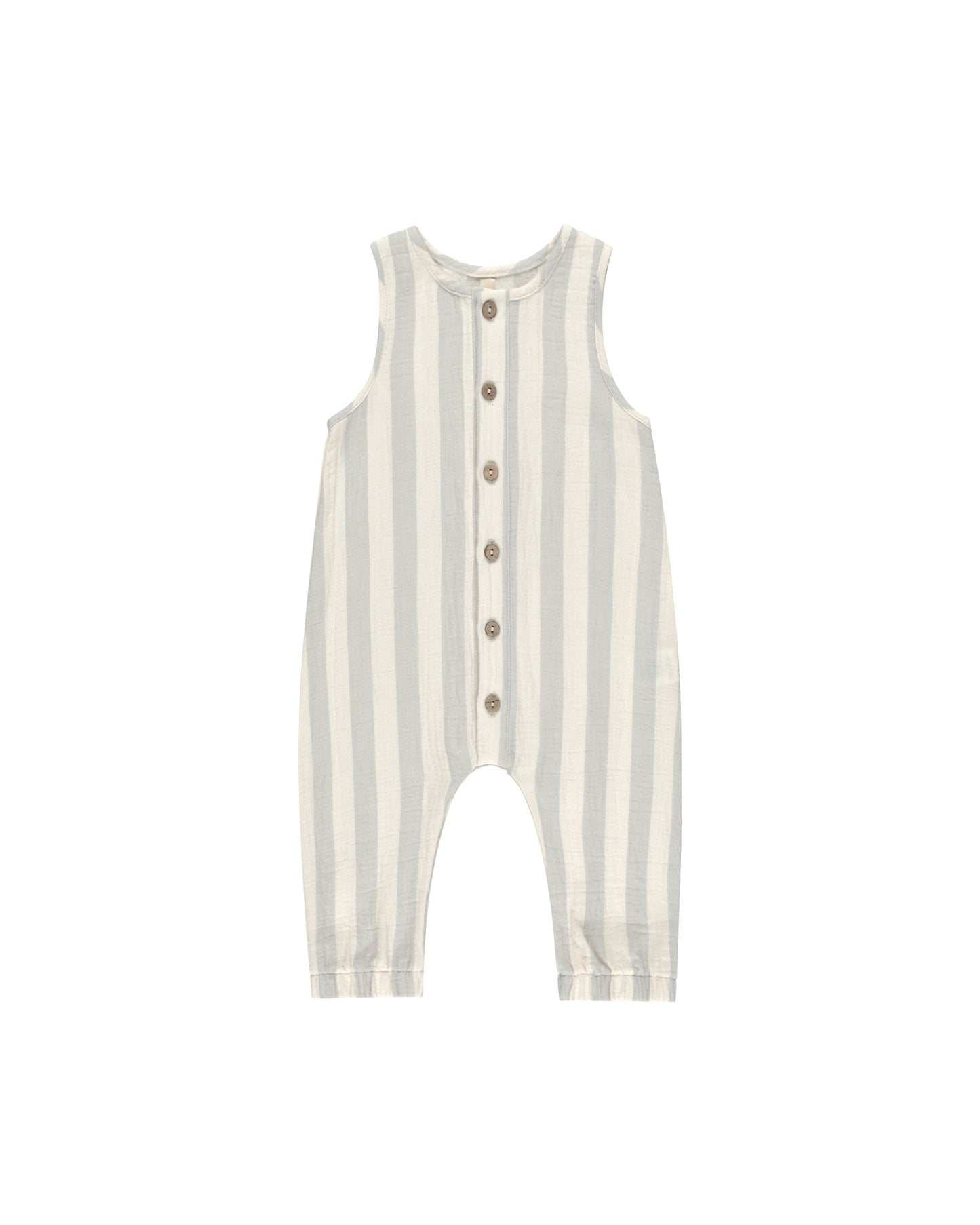 WOVEN JUMPSUIT || SKY STRIPE
