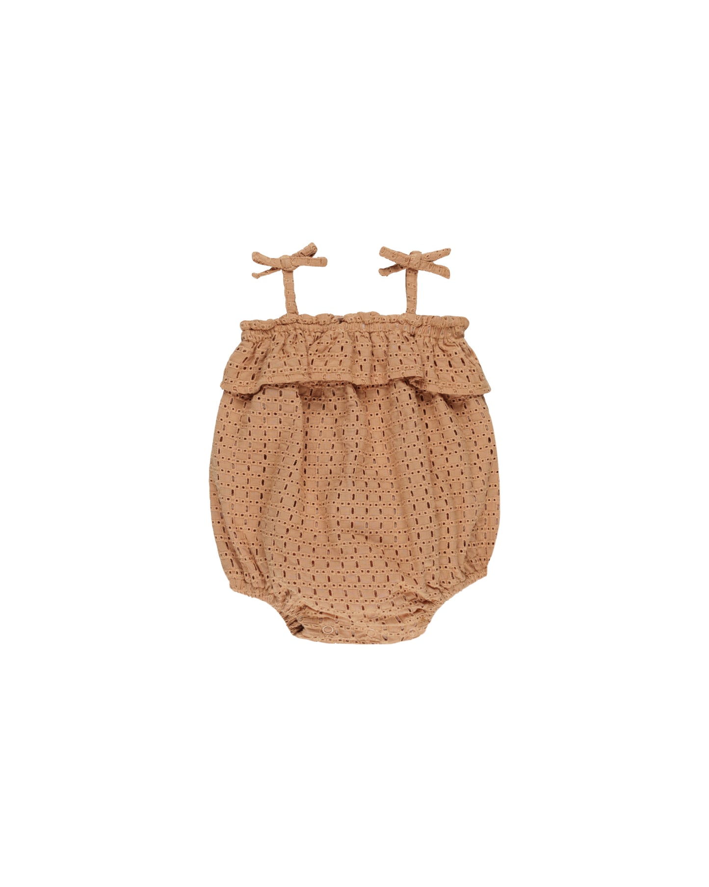 RUFFLE ROMPER || GRAPEFRUIT