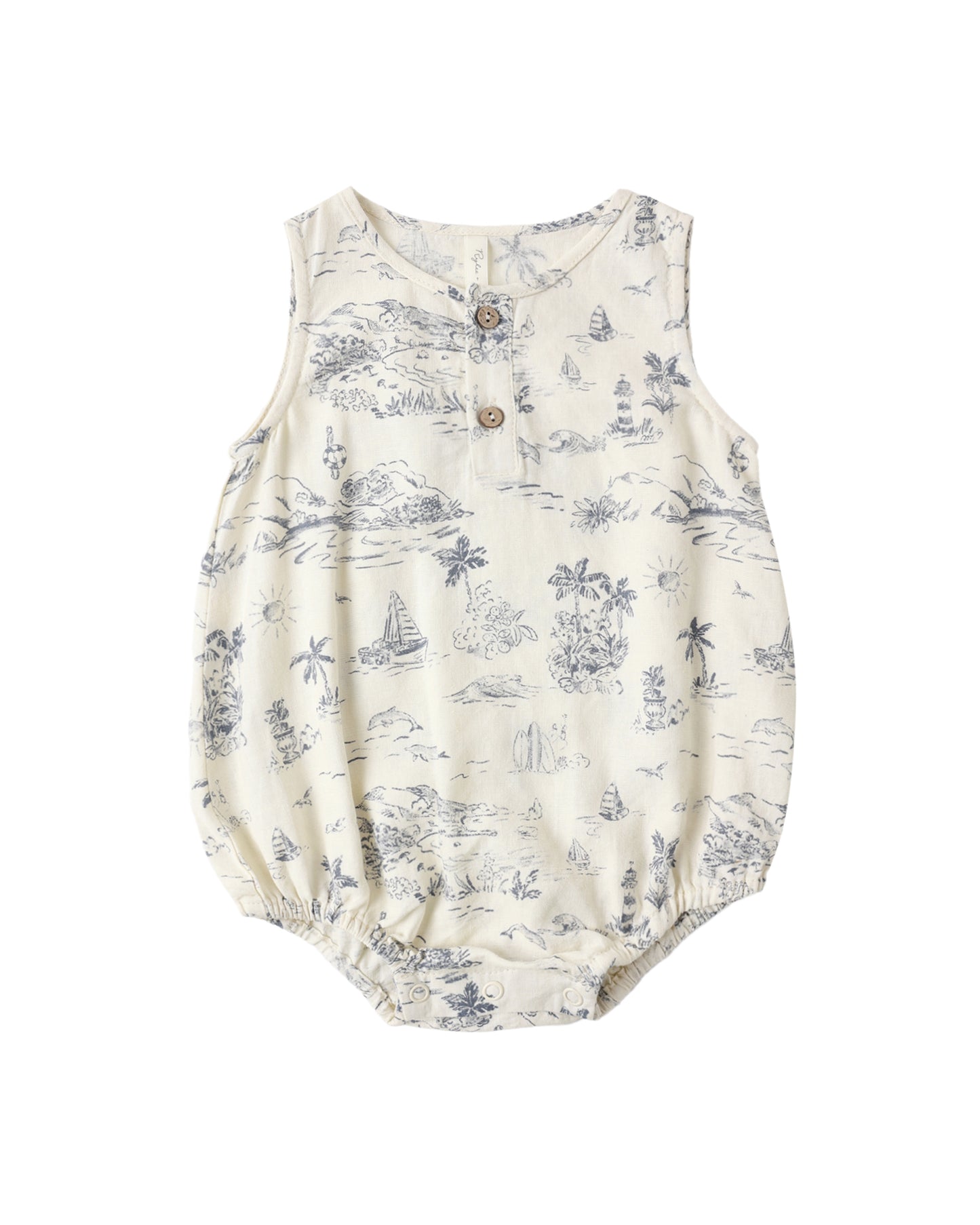 BEAU ROMPER OCEAN TOILE