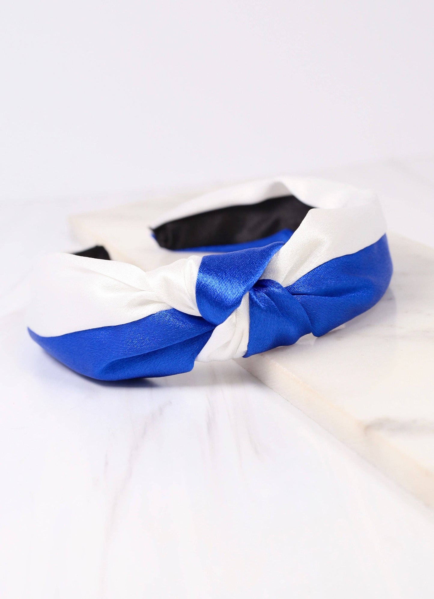 Tony Two Tone Headband ROYAL BLUE WHITE
