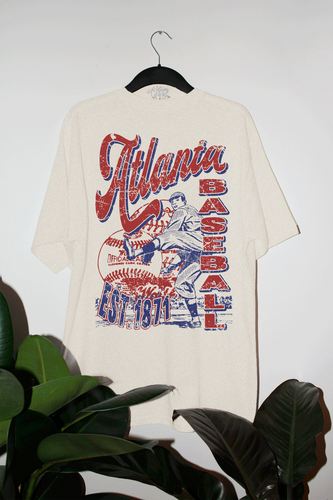 Vintage 90s Atlanta Baseball Oversized TShirt