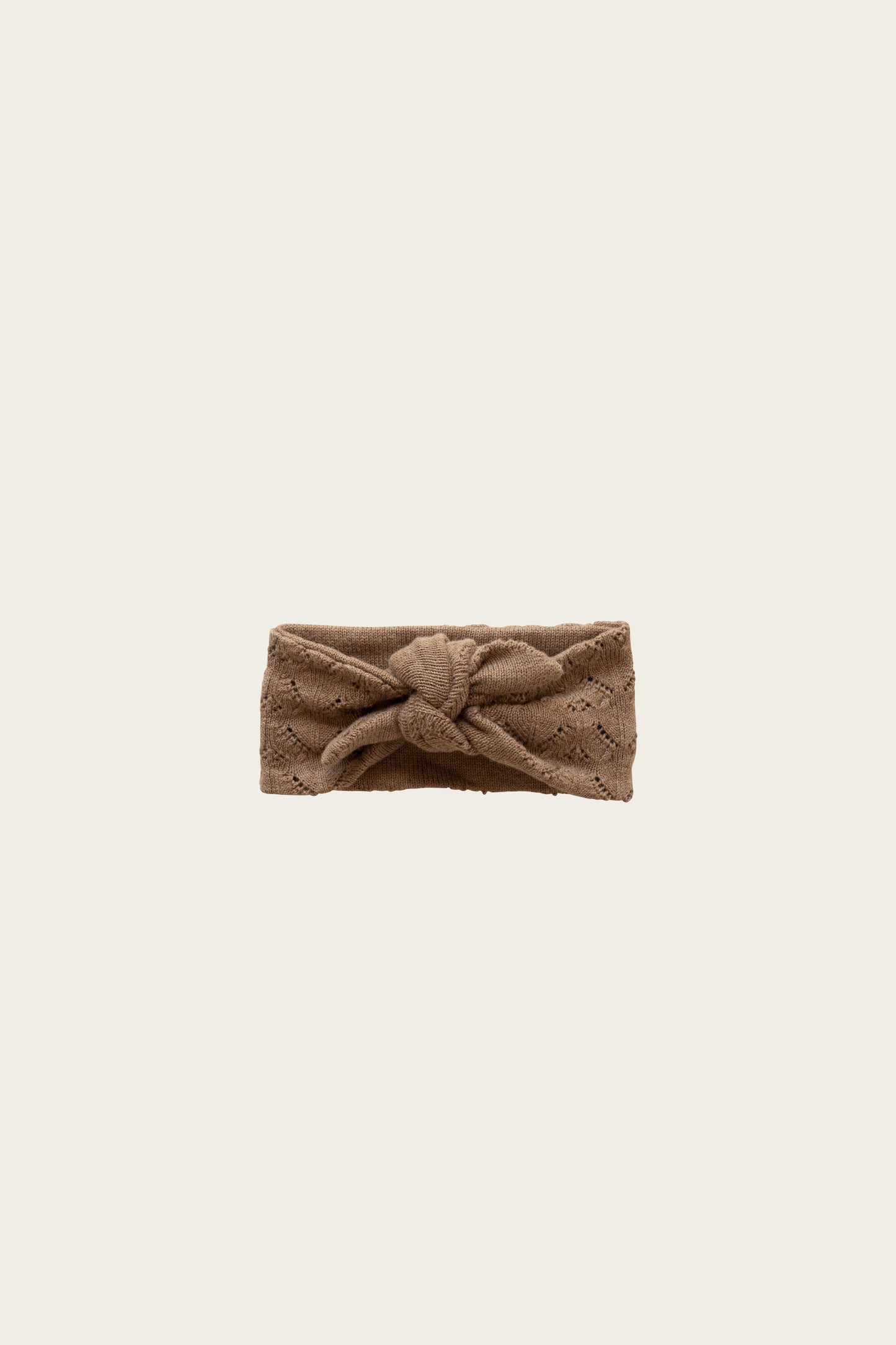 BETH KNIT HEADBAND - CARAMEL