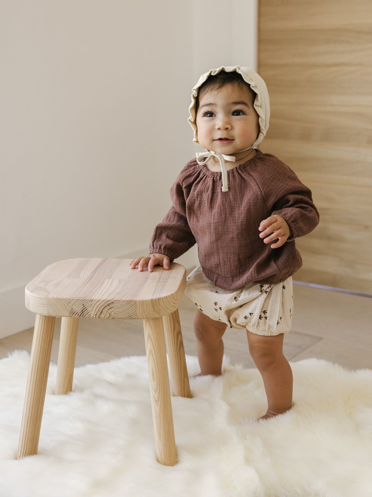 cinch long sleeve tee | pecan