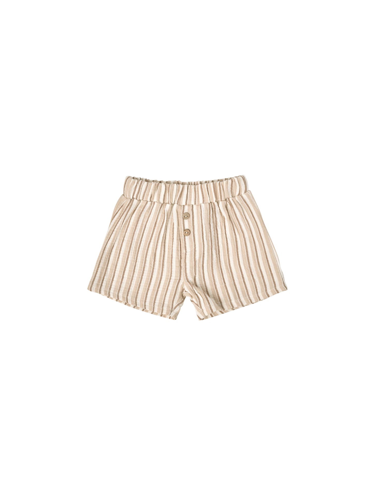 WOVEN SHORT | LATTE + CLAY STRIPE