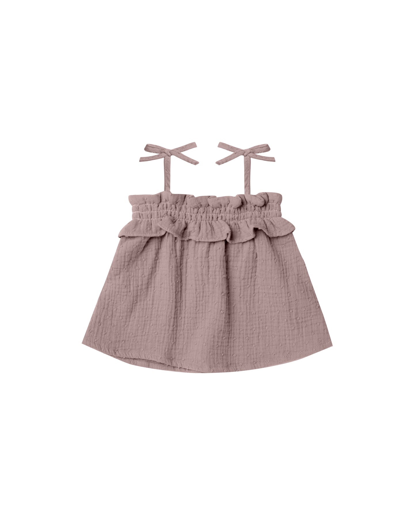 RUFFLE TUBE TOP || PURPLE