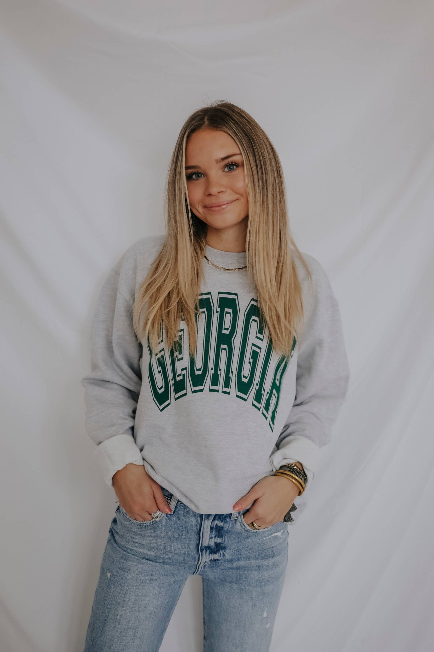 GEORGIA - VARSITY GREEN STATE SWEATSHIRT