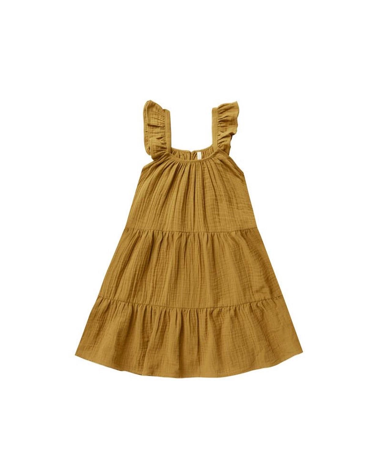 ABBIE TIERED MAXI | GOLD